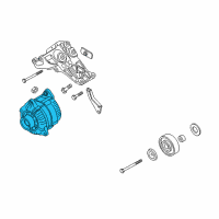 OEM 2005 Nissan Titan Reman Alternator Assembly Diagram - 2310M-8S10ARW