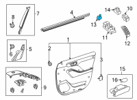 OEM Toyota Sienna Mirror Switch Diagram - 84872-0E110