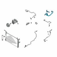 OEM 2005 Infiniti FX45 Hose-Flexible, High Diagram - 92490-CG200