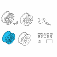 OEM 2015 BMW 550i GT Disc Wheel, Light Alloy, Bright-Turned Diagram - 36-11-6-854-557