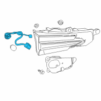 OEM 2016 Lexus NX200t Socket & Wire, Rear Lamp Diagram - 81585-78010