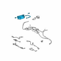 OEM 2006 Lexus RX330 Fuel Vapor Canister Diagram - 77740-0E010