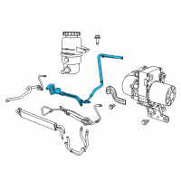 OEM Jeep Grand Cherokee Hose-Power Steering Return Diagram - 5154410AF