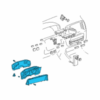 OEM 2004 Lexus LX470 Instrument Cluster Diagram - 838006D661