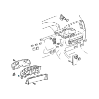 OEM 2007 Lexus LX470 Bulb Assembly, Meter Diagram - 90010-06032