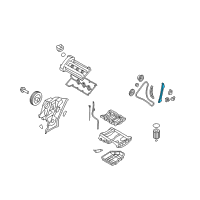 OEM 2007 Hyundai Azera Guide Assembly-Timing Chain Diagram - 24810-3C200