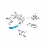 OEM Pontiac Torrent Rear Suspension Trailing Arm Diagram - 96842681