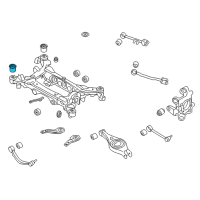 OEM 2015 Kia K900 BUSHING-CROSSMEMBER Diagram - 554183M100