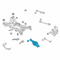 OEM 2016 Hyundai Equus Arm Complete-Rear Lower, LH Diagram - 55210-3T650