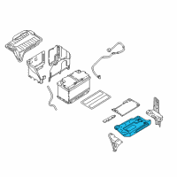 OEM 2018 Infiniti QX30 Bracket Assembly-Battery Mounting Diagram - 64860-5DA0A