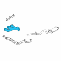 OEM 2000 Mercury Mountaineer Manifold Diagram - YU3Z-9431-AA