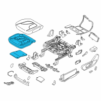 OEM 2017 Lincoln MKX Seat Cushion Pad Diagram - FA1Z-58632A22-AA