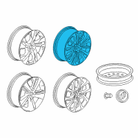 OEM 2018 Buick Regal Sportback Wheel, Alloy Diagram - 39076883