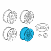 OEM 2018 Buick Regal Sportback Wheel, Alloy Diagram - 39024105