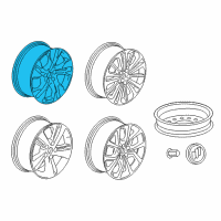 OEM Buick Regal Sportback Wheel, Alloy Diagram - 13463432