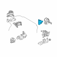 OEM 2017 Lexus NX200t Bracket, Engine Mount Diagram - 12321-36110