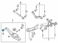 OEM 2021 Hyundai Elantra Bush-LWR Arm, RR Diagram - 55218-AAAA0