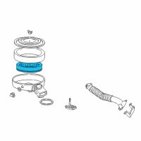 OEM 2000 Dodge Ram 1500 Van Filter-Air Diagram - 5003108AA