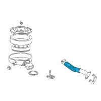 OEM 2000 Dodge Ram 1500 Van Van Air Cleaner Intake-Duct Hose Tube Diagram - 53031402AB