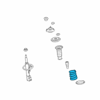 OEM Pontiac Vibe Spring, Front Diagram - 19184396