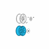 OEM 2004 Cadillac Escalade ESV Wheel Diagram - 9596873