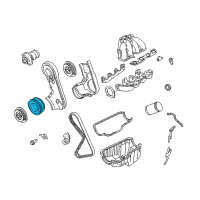 OEM 1998 Ford Ranger Pulley Diagram - F87Z-6312-AA