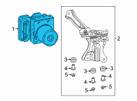 OEM 2022 Toyota Corolla Cross ABS Control Unit Diagram - 44050-0A090