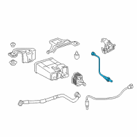 OEM 2016 Toyota Avalon Lower Oxygen Sensor Diagram - 89465-06330