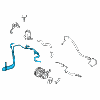 OEM 2006 Toyota Matrix Cooler Pipe Diagram - 44406-01020