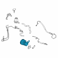 OEM 2004 Toyota Corolla Power Steering Pump Diagram - 44310-02101