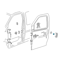 OEM Chevrolet Express Cylinder, Front Side Door Lock Diagram - 12547541