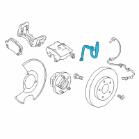 OEM 2017 Chevrolet Malibu Brake Hose Diagram - 84289369