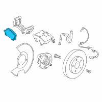 OEM Buick LaCrosse Rear Pads Diagram - 84206102