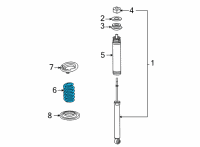 OEM 2018 Toyota Mirai Spring Diagram - 48231-62010