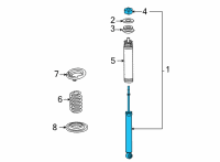 OEM 2019 Toyota Mirai Shock Diagram - 48530-69685