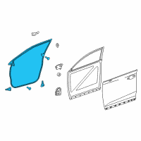 OEM 2017 Lexus NX300h WEATHERSTRIP, Front Door Diagram - 67861-78010