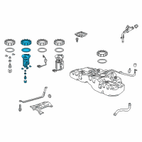 OEM 2015 Acura TLX Filter Set, Fuel Diagram - 17048-T2A-A00