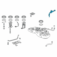 OEM 2015 Acura TLX Pipe, Fuel Filler Diagram - 17650-TZ3-A03