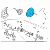 OEM 2013 Hyundai Accent Disc Assembly-Rear Brake Diagram - 58411-0U300