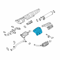 OEM 2007 Kia Amanti Protector-Heat Rear, RH Diagram - 287943F000