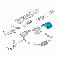 OEM 2007 Kia Amanti Protector-Heat Rear, LH Diagram - 287953F000