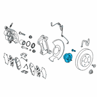 OEM 2022 Chevrolet Blazer Hub & Bearing Diagram - 13526554