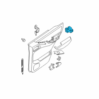 OEM 2006 Nissan Xterra Switch Assy-Power Window, Assist Diagram - 25411-EA03A