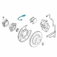 OEM 2015 BMW 228i Brake-Pad Sensor, Rear Diagram - 34-35-6-792-292