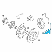 OEM 2016 BMW M4 Cable, Wheel Acceleration Sensor Diagram - 31-30-7-850-599