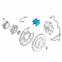 OEM 2020 BMW M4 Rear Brake Pad Set Diagram - 34-21-8-099-354