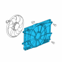 OEM 2017 Chevrolet Cruze Fan Shroud Diagram - 39009025