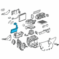 OEM 2017 Cadillac ATS Heater Core Diagram - 84280246