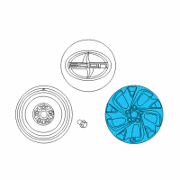 OEM Toyota Corolla iM Wheel, Alloy Diagram - 42611-12D10