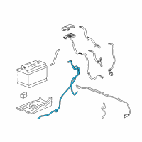 OEM 2011 Chevrolet Silverado 2500 HD Negative Cable Diagram - 22846474